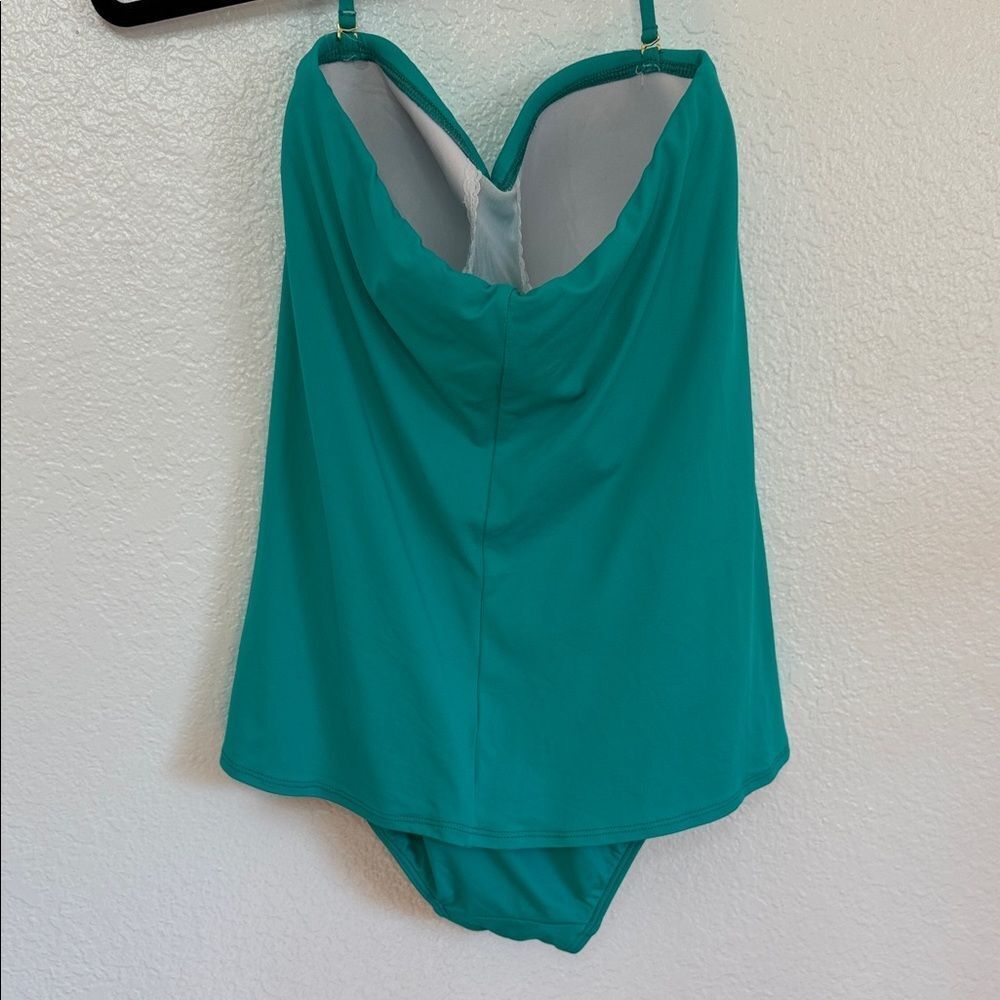Ralph Lauren Y2K vacation Teal One Piece Swimsuit - Picture 8 of 10